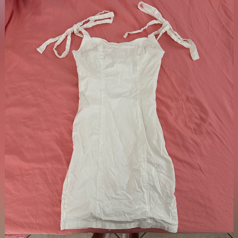White Superdown Dress
